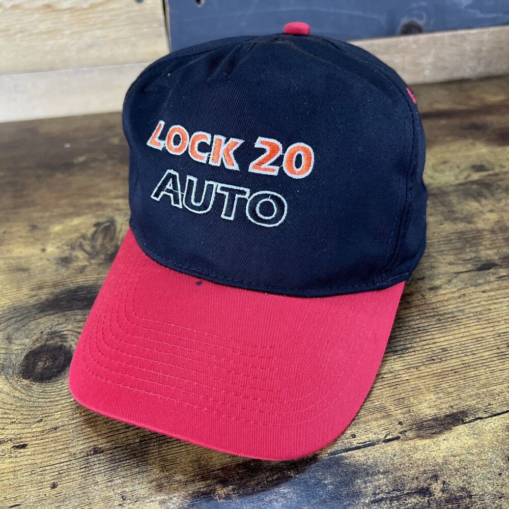 Lock 20 Auto Otto Vintage Snapback Adjustable Hat Baseball Cap